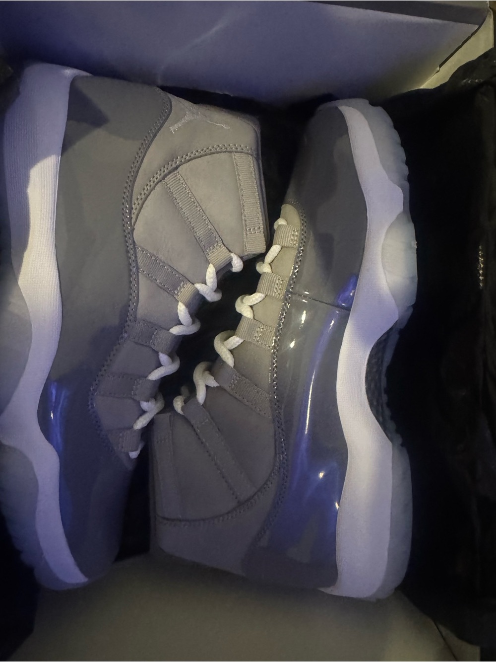 Jordan Grey High-Top Basketball Sneakers